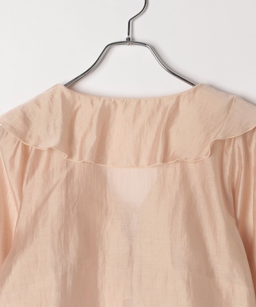 Heather（ヘザー）の「フリルリボンブラウス　118765（シャツ/ブラウス・レディース・ホワイト/ピンクベージュ/ブラック・FREE）」の9枚目の写真