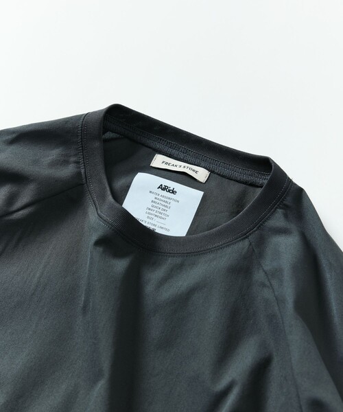 FREAK'S STORE（フリークスストア）の「限定展開 AiRide/エアライド リラックスフィット ショートスリーブ ラグランPO（Tシャツ/カットソー・メンズ・チャコールグレー/ブラック/グレイッシュベージュ/ネイビー・SMALL/MEDIUM/LARGE）」の6枚目の写真