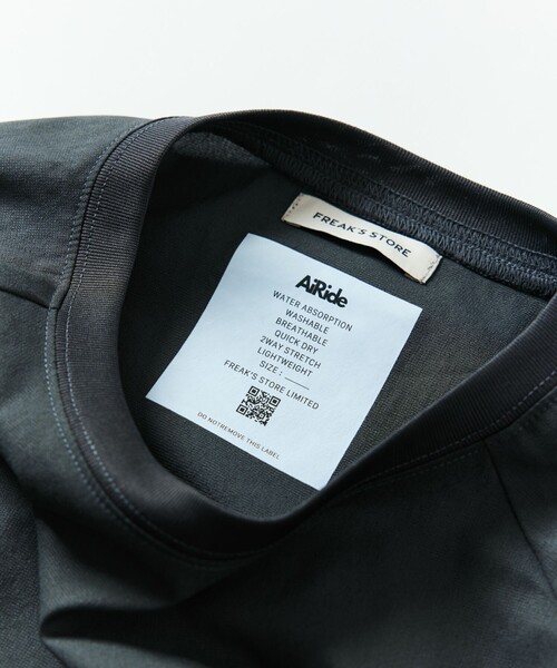 FREAK'S STORE（フリークスストア）の「限定展開 AiRide/エアライド リラックスフィット ショートスリーブ ラグランPO（Tシャツ/カットソー・メンズ・チャコールグレー/ブラック/グレイッシュベージュ/ネイビー・SMALL/MEDIUM/LARGE）」の13枚目の写真