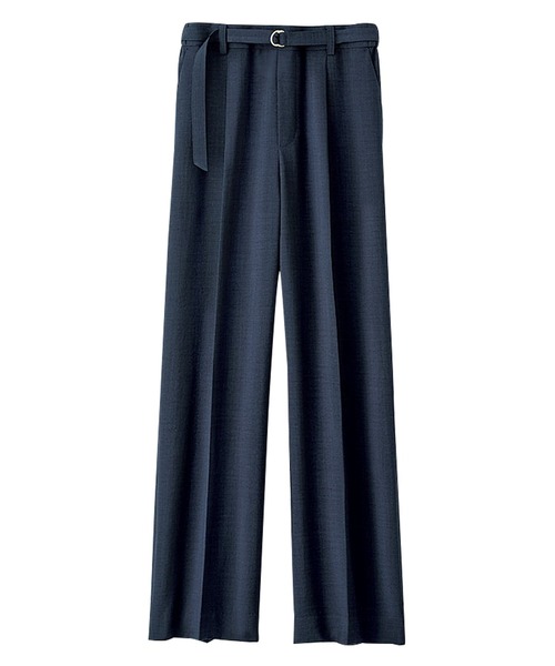 BELLUNA PLUS(ベルーナ)の「ヒンヤリ麻調ビンテージワイドパンツ58㎝(その他パンツ・レディース・パープル系/バーガンディー/サンドベージュ/ネイビー・SMALL/MEDIUM/LARGE/X-LARGE)」の11枚目の写真