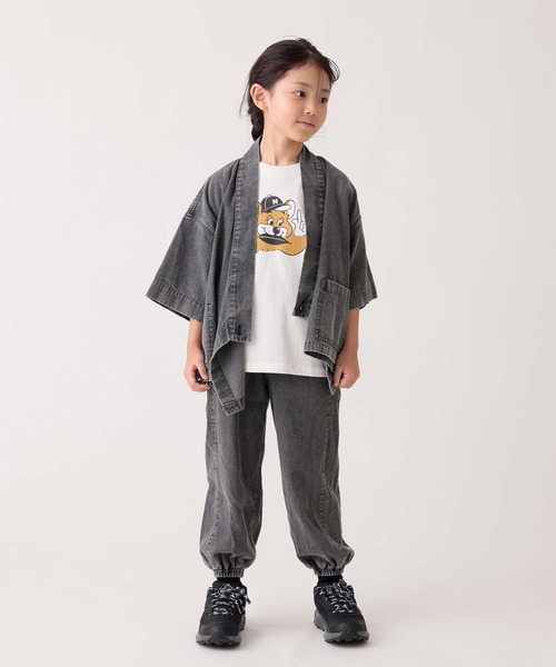 ARCH & LINE（アーチアンドライン）の「LIGHT DENIM ALADDIN PT 薄手デニム ダンス スケボー（デニムパンツ・キッズ・ブラック/ブルー・S/M/L/XL）」の16枚目の写真