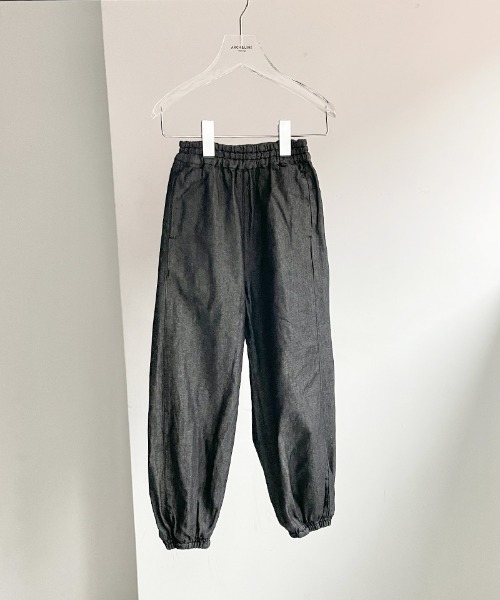 ARCH & LINE（アーチアンドライン）の「LIGHT DENIM ALADDIN PT 薄手デニム ダンス スケボー（デニムパンツ・キッズ・ブラック/ブルー・S/M/L/XL）」の12枚目の写真