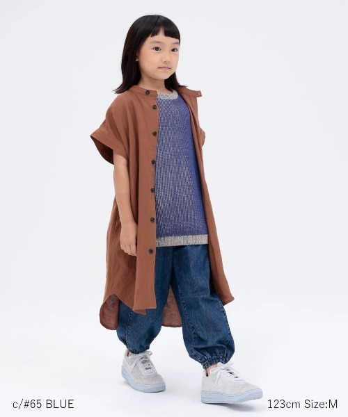 ARCH & LINE（アーチアンドライン）の「LIGHT DENIM ALADDIN PT 薄手デニム ダンス スケボー（デニムパンツ・キッズ・ブラック/ブルー・S/M/L/XL）」の18枚目の写真