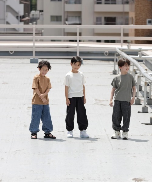 ARCH & LINE（アーチアンドライン）の「LIGHT DENIM ALADDIN PT 薄手デニム ダンス スケボー（デニムパンツ・キッズ・ブラック/ブルー・S/M/L/XL）」の17枚目の写真