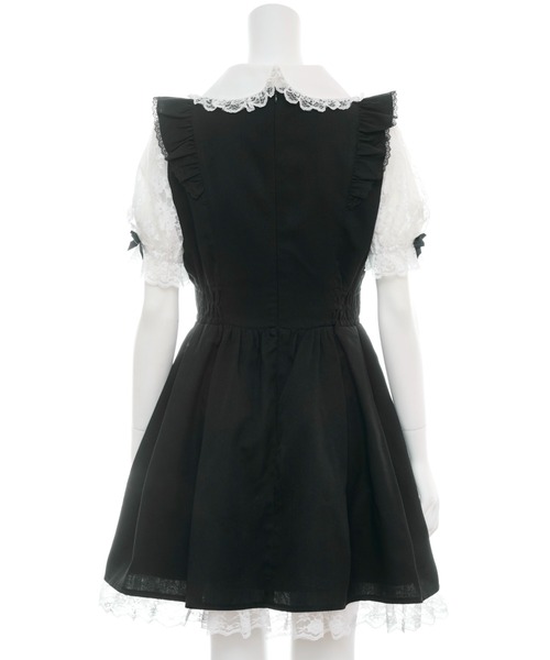 Secret Honey（シークレットハニー）の「レース半袖ドッキングワンピース（ワンピース・レディース・ストライプ/ブラックミックス/ブラック・MEDIUM）」の13枚目の写真