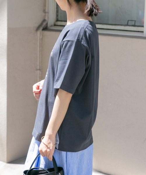 FORK&SPOON（フォークアンドスプーン）の「FORK&SPOON　メッセージロゴTシャツ（Tシャツ/カットソー・レディース・ブルー系その他/ホワイト系その他/ブラック系その他・1）」の18枚目の写真