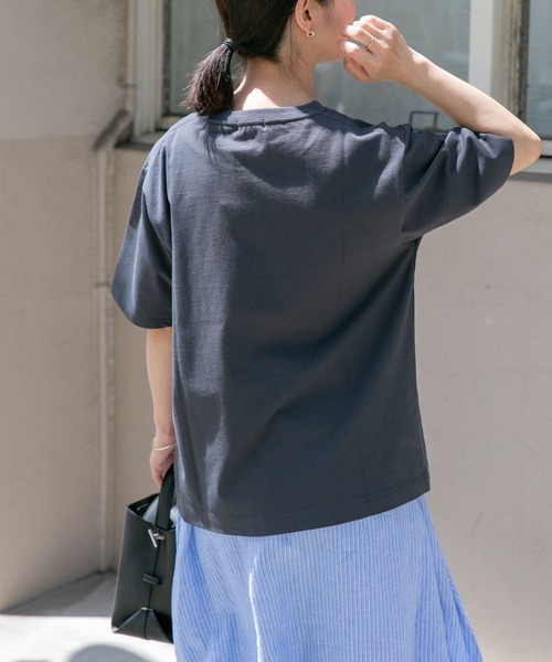 FORK&SPOON（フォークアンドスプーン）の「FORK&SPOON　メッセージロゴTシャツ（Tシャツ/カットソー・レディース・ブルー系その他/ホワイト系その他/ブラック系その他・1）」の19枚目の写真
