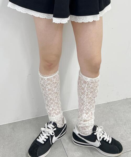 PHILLY(フィリー)の「【PHILLY】レースハイソックス(ソックス/靴下・レディース・ホワイト/ブラック・FREE)」の21枚目の写真