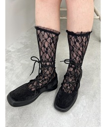 PHILLY | 【PHILLY】レースハイソックス(ソックス/靴下)