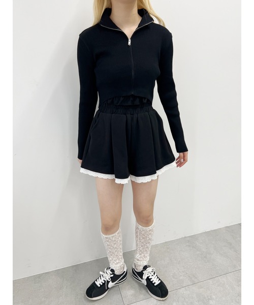 PHILLY(フィリー)の「【PHILLY】レースハイソックス(ソックス/靴下・レディース・ホワイト/ブラック・FREE)」の3枚目の写真