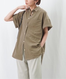 LC/LLL ポケットロングシャツ / バックタック半袖シャツブラウス