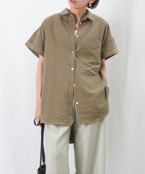 セール】LC/LLL ポケットロングシャツ / バックタック半袖シャツ