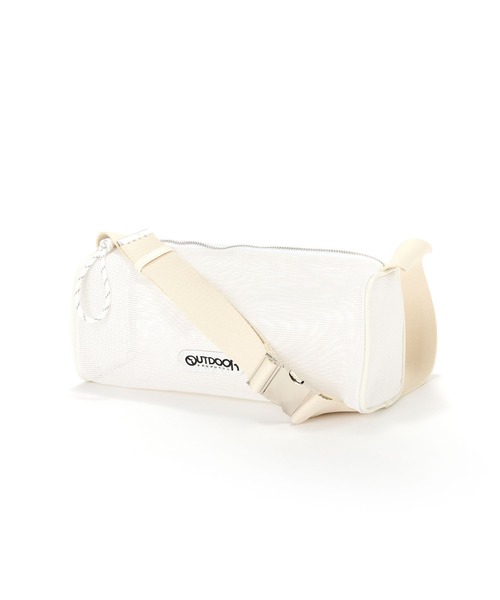 OUTDOOR PRODUCTS（アウトドアプロダクツ）の「【OUTDOOR PRODUCTS】メッシュBOXショルダー（ショルダーバッグ・レディース・ホワイト/ブラック・FREE）」の3枚目の写真
