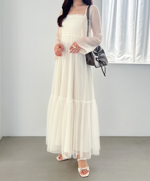 Heather（ヘザー）の「2WAYチュールベアワンピース 127425（ワンピース