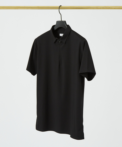 5351 POUR LES HOMMES(ゴーサンゴーイチプールオム)の「スリット ジップ ポロシャツ(ポロシャツ・メンズ・チャコールグレー/ブラック・44/46/48/50)」の3枚目の写真