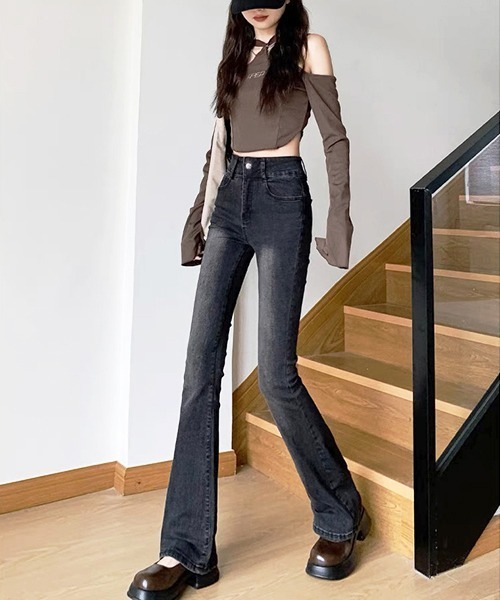 gossip!ロサンゼルス(ゴシップロサンゼルス)の「ストレッチデニムパンツ デニムパンツ(デニムパンツ・レディース・ブルー/スミクロ・M/S)」の6枚目の写真