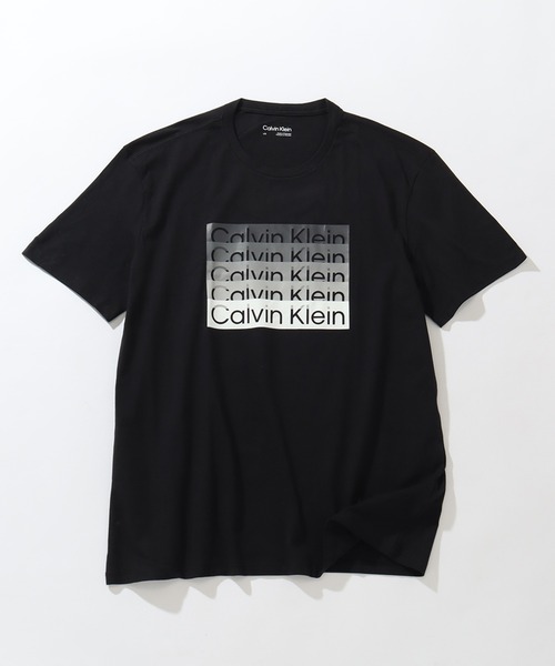 Calvin Klein(カルバン・クライン)の「【Calvin Klein/カルバンクライン】ロゴプリント ショートスリーブTシャツ(Tシャツ/カットソー・メンズ・ホワイト/ブラック・M/S/L)」の2枚目の写真