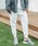 CAMBIO�i�J���r�I�j�́ump12497-Diamond Quilt Cut sew Jogger Pants �W���K�[�p���c�i���̑��p���c�j�v�b�z���C�g