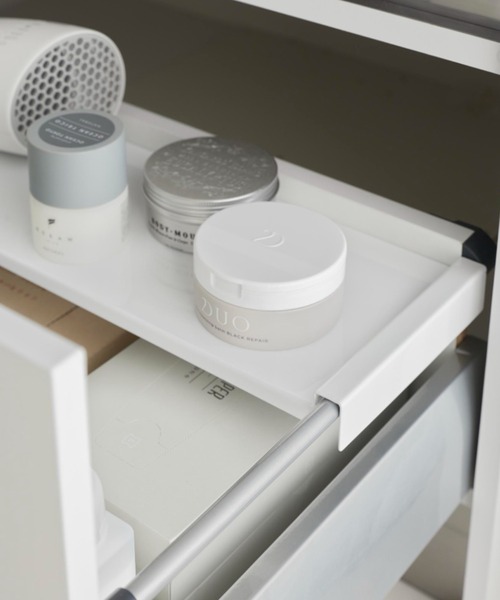 tower（タワー）の「tower（タワー）伸縮キッチン引き出し中ラック ワイド（キッチン収納・レディース・ホワイト・ONE SIZE）」の15枚目の写真