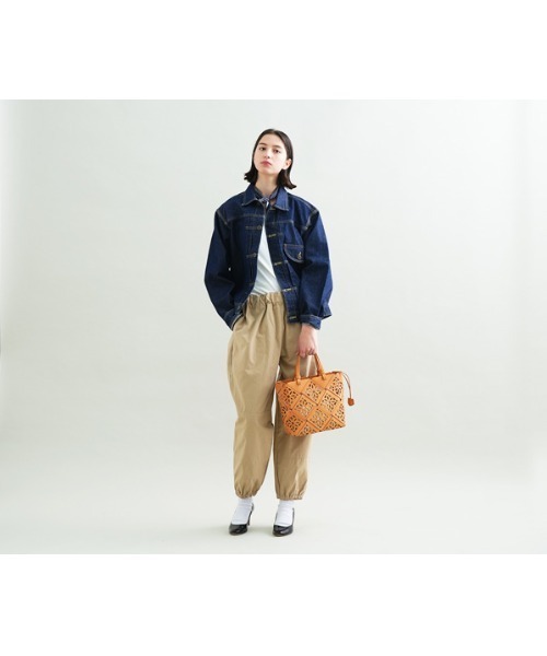 genten（ゲンテン）の「サスカットバスケット ハンドバッグ（ショルダーバッグ・レディース・ライトブラウン/ブラウン/ダークブラウン/ホワイト/グリーン・FREE）」の17枚目の写真