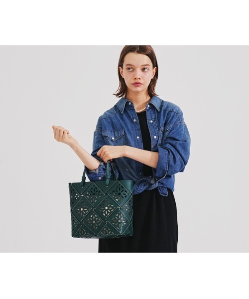 genten（ゲンテン）の「サスカットバスケット ハンドバッグ（ショルダーバッグ・レディース・ライトブラウン/ブラウン/ダークブラウン/ホワイト/グリーン・FREE）」の14枚目の写真