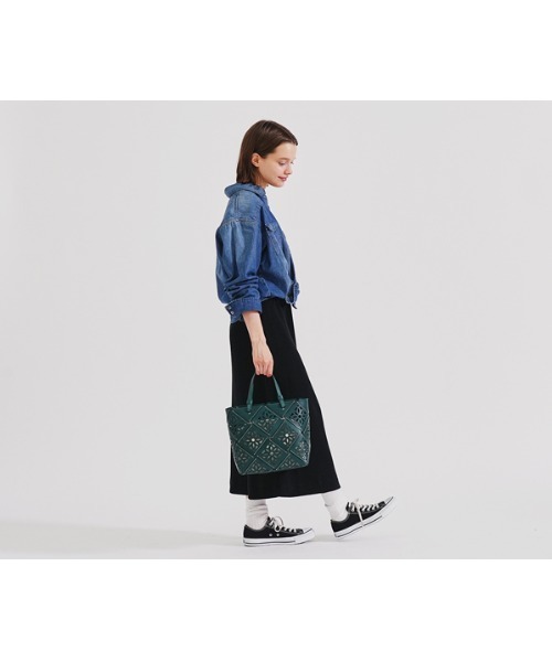 genten（ゲンテン）の「サスカットバスケット ハンドバッグ（ショルダーバッグ・レディース・ライトブラウン/ブラウン/ダークブラウン/ホワイト/グリーン・FREE）」の12枚目の写真