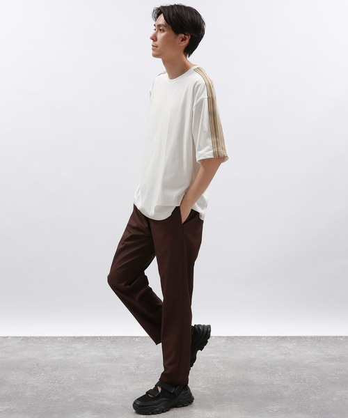 LAKOLE(ラコレ)の「袖モチーフラインT半袖 / 130618(Tシャツ/カットソー・メンズ・ブラック/グリーン/オフホワイト・MEDIUM/LARGE/X-LARGE)」の14枚目の写真