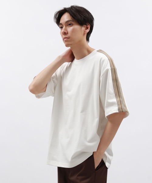 LAKOLE(ラコレ)の「袖モチーフラインT半袖 / 130618(Tシャツ/カットソー・メンズ・ブラック/グリーン/オフホワイト・MEDIUM/LARGE/X-LARGE)」の22枚目の写真