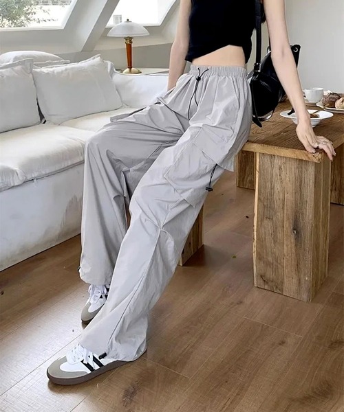 ハイウエストルーズフィットパンツ X-girl（エックスガール）の「HIGH WAISTED LOOSE FIT PANTS