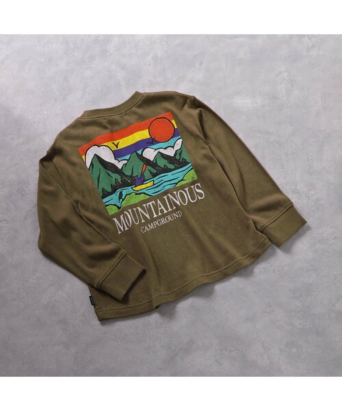 F.O.KIDS(エフオーキッズ)の「3色3柄長袖Tシャツ(Tシャツ/カットソー・キッズ・キナリ/ネイビー/ブラウン・80/90/95/100/110/120/130/140/150)」の7枚目の写真
