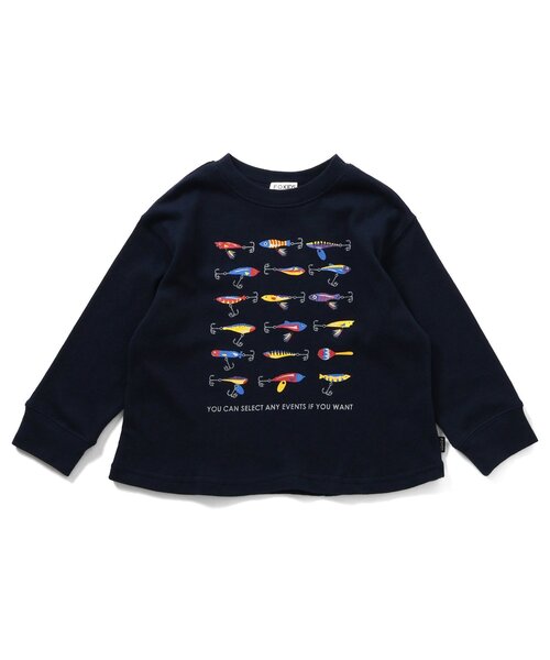 F.O.KIDS(エフオーキッズ)の「3色3柄長袖Tシャツ(Tシャツ/カットソー・キッズ・キナリ/ネイビー/ブラウン・80/90/95/100/110/120/130/140/150)」の18枚目の写真