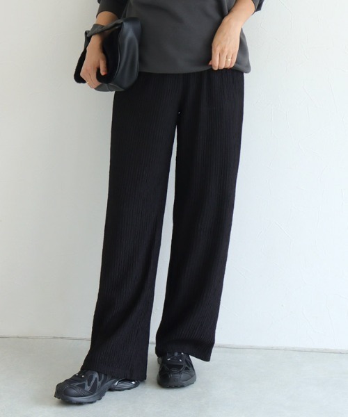Pierrot(ピエロ)の「ジャカードプリーツワイドパンツ(その他パンツ・レディース・ブラック/ネイビー/ブラウン・L/M/PM)」の20枚目の写真