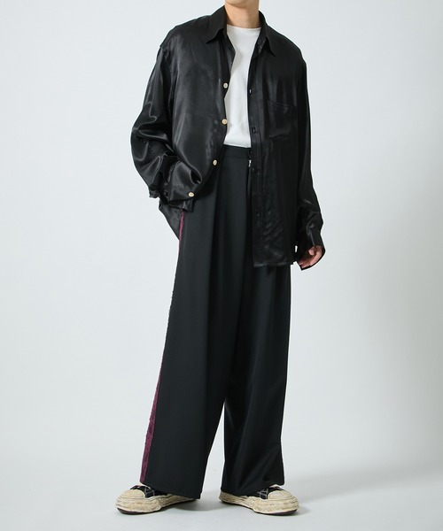 BED J.W. FORD(ベッドフォード)の「【BED j.w. FORD/ベッドフォード】Wide Sleeve Shirts ver.2(シャツ/ブラウス・メンズ・パープル/ブラック・1/0)」の3枚目の写真