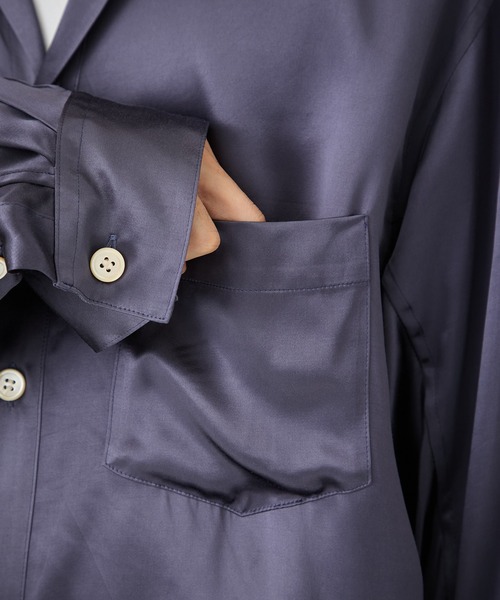 BED J.W. FORD(ベッドフォード)の「【BED j.w. FORD/ベッドフォード】Wide Sleeve Shirts ver.2(シャツ/ブラウス・メンズ・パープル/ブラック・1/0)」の20枚目の写真