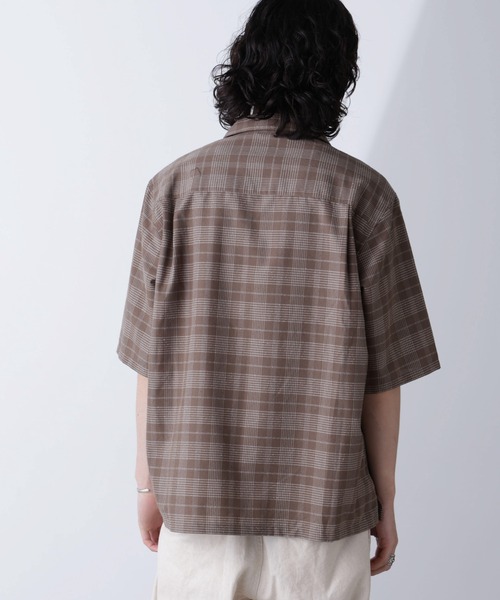 NANO universe(ナノユニバース)の「ブークレチェックオープンカラーシャツ(シャツ/ブラウス・メンズ・ブラック/モカ・M/L)」の22枚目の写真