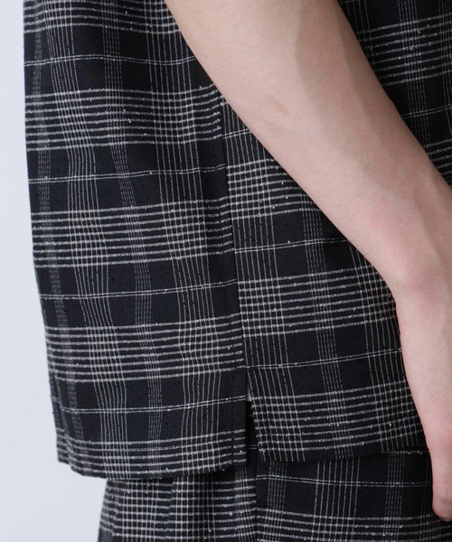 NANO universe(ナノユニバース)の「ブークレチェックオープンカラーシャツ(シャツ/ブラウス・メンズ・ブラック/モカ・M/L)」の13枚目の写真