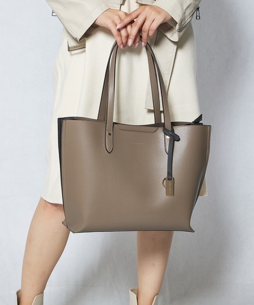 MERCURYDUO/マーキュリーデュオ】両アオリポケット サイド配色A4トート