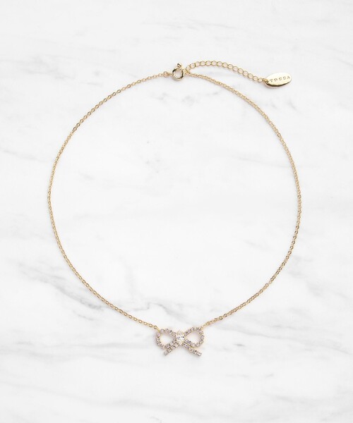 国内直営『TOCCA』GLITTER RIBBIN NECKLACE ネックレス GLITTER RIBBIN NECKLACE ネックレス（ネックレス）｜TOCCA