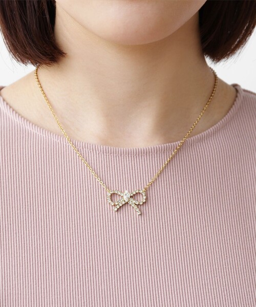 GLITTER RIBBIN NECKLACE ネックレス（ネックレス）｜TOCCA