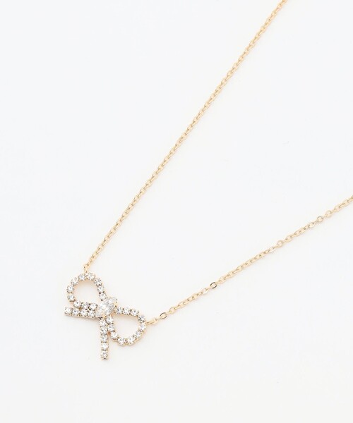 国内直営『TOCCA』GLITTER RIBBIN NECKLACE ネックレス GLITTER RIBBIN NECKLACE ネックレス（ネックレス）｜TOCCA