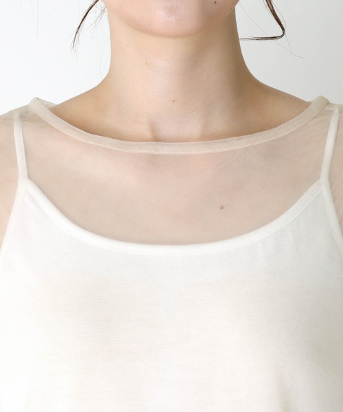 Three Four Time(スリーフォータイム)の「スリーブフリルチュールブラウス(シャツ/ブラウス・レディース・アイボリー/ブラック・FREE)」の21枚目の写真