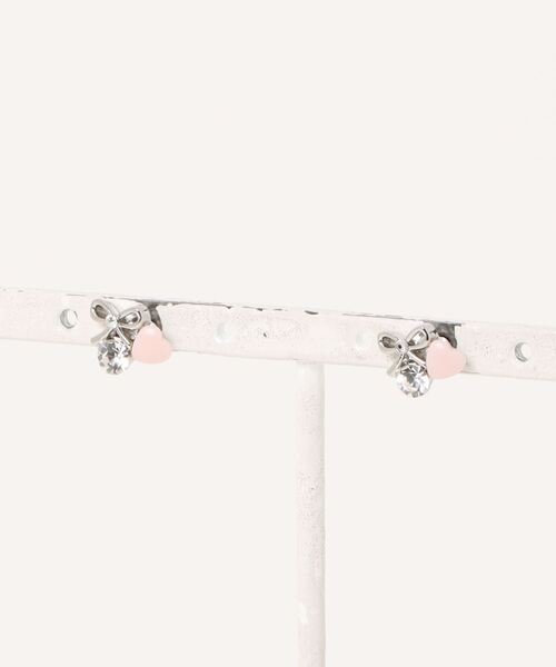 Peony(ピオニー)の「【Peony/ピオニー】/ハート リボン ビジューピアス(ピアス(両耳用)・レディース・シルバー系1/ゴールド系2/ゴールド系4/シルバー系3/ゴールド系1/ゴールド系3/シルバー系4/シルバー系2・FREE)」の18枚目の写真