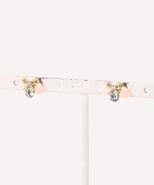 Peony(ピオニー)の「【Peony/ピオニー】/ハート リボン ビジューピアス(ピアス(両耳用)・レディース・シルバー系1/ゴールド系2/ゴールド系4/シルバー系3/ゴールド系1/ゴールド系3/シルバー系4/シルバー系2・FREE)」の22枚目の写真