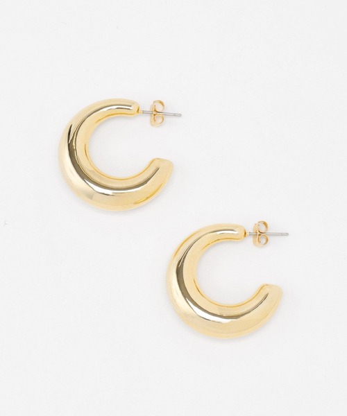 BARNYARDSTORM（バンヤードストーム）の「BARNYARDSTORM / 中空カーブピアス（ピアス（両耳用）・レディース・ゴールド/シルバー・FREE）」の12枚目の写真