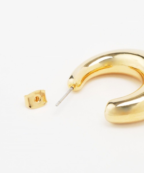 BARNYARDSTORM（バンヤードストーム）の「BARNYARDSTORM / 中空カーブピアス（ピアス（両耳用）・レディース・ゴールド/シルバー・FREE）」の14枚目の写真