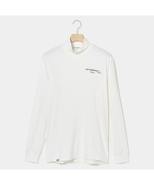 ROSASEN（ロサーセン）の「【Rosasen/GOLF】A-Line インターアクションモックネックシャツ（Tシャツ/カットソー・メンズ・ホワイト/ブラック・50）」の5枚目の写真