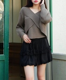 paravion | 2WAYクロスデザインニット(ニット/セーター)