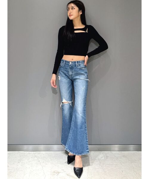 GYDA（ジェイダ）の「GYGYチャームニットトップス（ニット/セーター・レディース・オフホワイト/ブラック・FREE）」の10枚目の写真