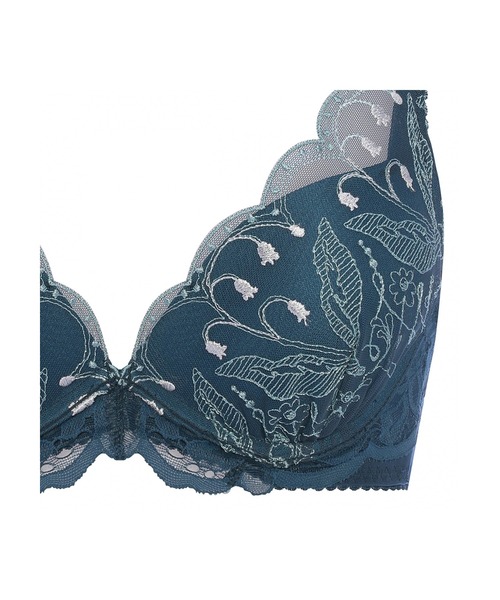 AMOSTYLE BY Triumph（アモスタイルバイトリンプ）の「夢みるブラ DeepV アモスタイル × マナミサクライ【E,Fカップ】 AMST1485 WHU JX（ブラジャー・レディース・ブルー/パープル/ピンク/ホワイト/ライム/ダークグリーン・E70/E65/E75/E80/F65/F70/F75）」の17枚目の写真