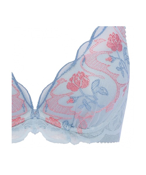 AMOSTYLE BY Triumph（アモスタイルバイトリンプ）の「夢みるブラ DeepV アモスタイル × マナミサクライ【E,Fカップ】 AMST1485 WHU JX（ブラジャー・レディース・ブルー/パープル/ピンク/ホワイト/ライム/ダークグリーン・E70/E65/E75/E80/F65/F70/F75）」の19枚目の写真